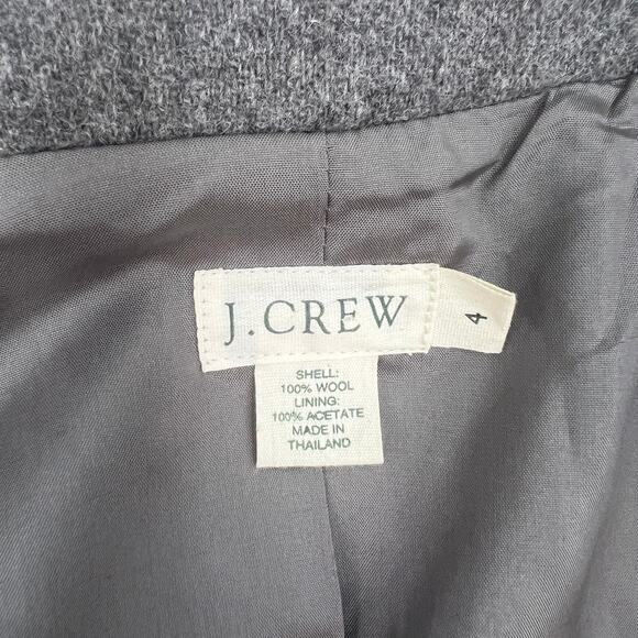 Vintage Wool J. Crew Gray Double Breasted Blazer - Picture 3 of 10